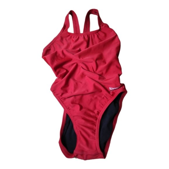 SPEEDO ProLt Super Pro Swimsuit Size 4(30) In Colour High Risk Red - Picture 6 of 6